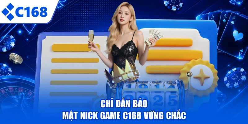 Chỉ dẫn bảo mật nick game C168 vững chắc