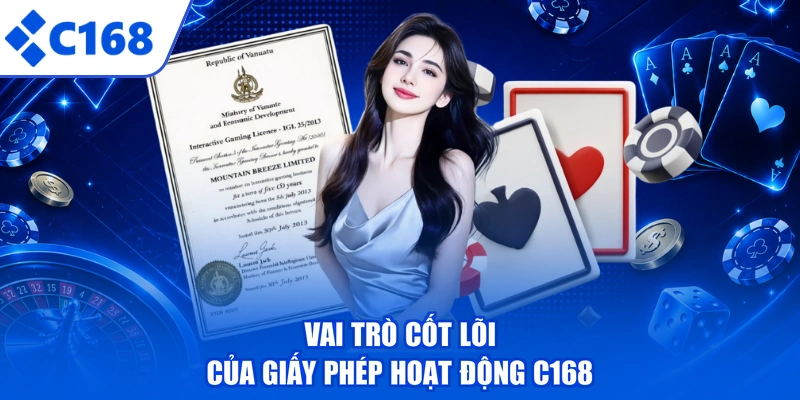 Vai trò cốt lõi của giấy phép hoạt động C168